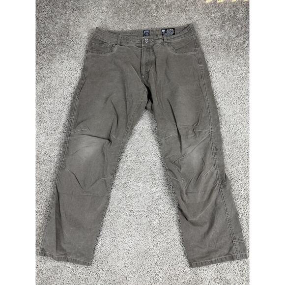 Kuhl Pants Mens 38x32 Brown Revolvr Hiking Outdoor Nylon Blend Jeans Casual - Picture 1 of 15